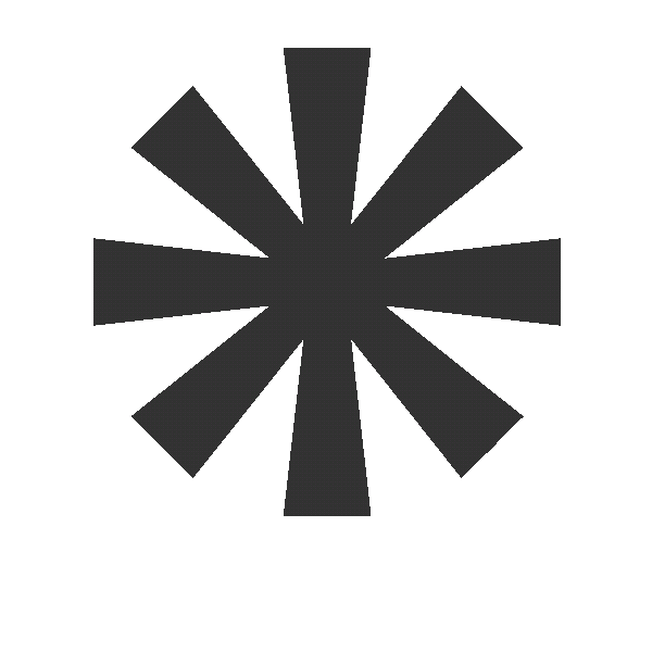 An asterisk happily bouncing along waiting for the page to load